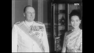 King Olav V of Norway on State visit to King Bhumibol of Thailand in 1965