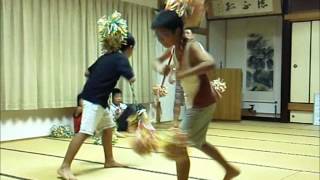 平成24年（2012年）08月08日　三重の獅子舞　めずり　練習　諸富町西搦公民館にて　1