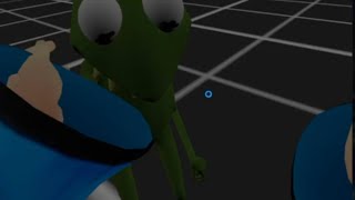 Kermit is evil!!!!! (He hacked me in vr chat)