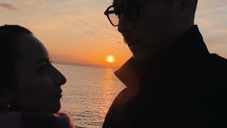 初詣Vlog : 鎌倉で食べ歩き/湘南の夕陽に感動。夫婦で今年の抱負を発表✨