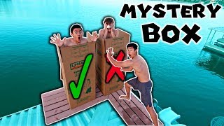DONT Push The Wrong MYSTERY BOX OFF The 12 FOOT DOCK! (INTO WATER)