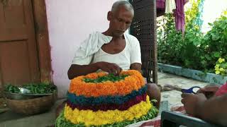 Seepathi's Bathukamma Making - Time Lapse