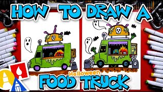 How To Draw A Haunted Spooky Taco Truck
