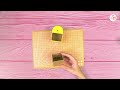 make a pencil sharpener box from a cardboard in just minutes with easy diy