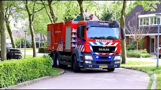 [Bullhorn] Grote brand in loods Almere, Brandweer en Politie met spoed