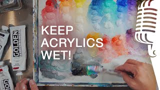 ONE Simple Way to Keep Acrylic Paint Wet  / EP.04 Summer, Bold Artist Podcast