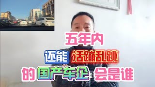 五年内还能活蹦乱跳的国产车企会是谁