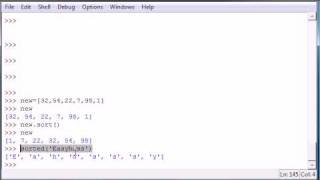 16) Python Programming - Sort and Tuples.