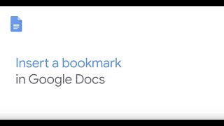 Insert a bookmark in Google Docs
