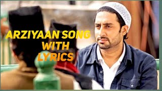 #arziyaansong #arziyaandelhi6 #arrahman #sufi arziyaan song delhi 6 with lyrics
