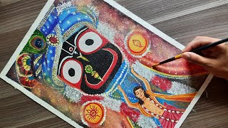 Rath Yatra Drawing | Lord Jagannath Painting with Acrylic Colors