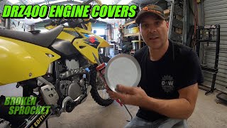 DRZ400 Engine Covers installation