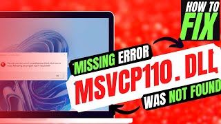 How To Fix MSVCP110.dll was Not Found (Missing) Error ✅Adobe Premiere Pro💻Windows 10/11/7 💻32/64 bit