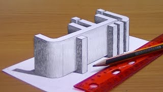 رسم اسم زينب ثري دي 3D | خدع بصرية ثري دي | 3D Trick Art