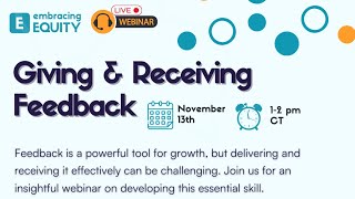 Giving & Receiving Feedback