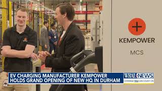 EV charging manufacturer Kempower holds grand opening of new HQ in Durham