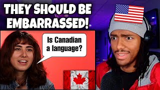 AMERICAN REACTS To Americans FAILING Basic Questions About Canada