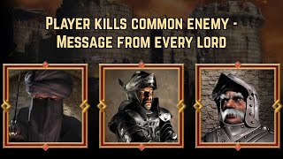 Congratulating Messages from Every Lord | Player Kills Common Enemy | Stronghold Crusader Quotes