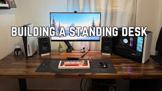 Building A Standing Desk | DIY | How to build a stand up electric desk #setup