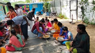 deputy tahsildar Lakshmi TEJESHWINI గారి పుట్టిన రోజు సందర్భంగా స్టార్ ఫౌండేషన్ ఆధ్వర్యంలో అన్నదానం