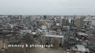 熊谷市の桜堤で空撮です♪桜は咲いておりません。