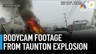 Police release bodycam footage of response to Taunton house explosion