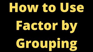 How to Factor by Grouping Example with 4x^2 + 6xy - 2xy - 3y^2