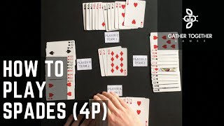 How To Play Spades (4 Player)
