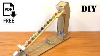 ビー玉転がし用のスパイラルリフトの作り方 How to make a Spiral Lift, Conveyor, for Marble Run