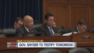 Governor Rick Snyder to testify tomorrow