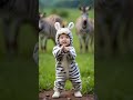 Bé ngựa vằn con nhảy aram sam sam #baby #babydance #zebra #aramsamsam