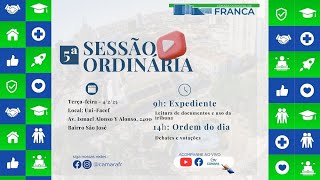 5ª Sessão Ordinária – Expediente – 04-02-25