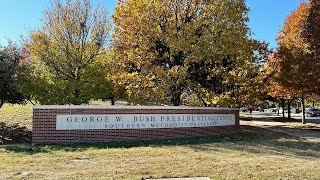 George W Bush Presidential Center at SMU with Freedom Matters Exhibit  4K