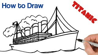 How to Draw Titanic Super Easy Art Tutorial for Beginners