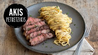 Creamy Steak Pasta | Akis Petretzikis