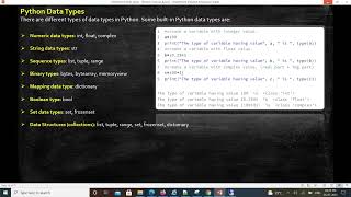 Python For Data Engineering 3 Python Data types Full HD