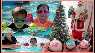 NAKI SWIMMING KINA BIYENAN! MGA XMAS DECORATIONS NIYA! ❤️ | rhazevlogs