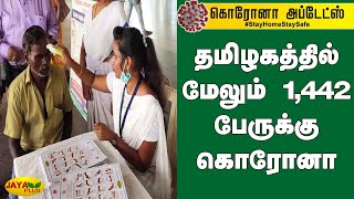 தமிழகத்தில் மேலும் 1,442 பேருக்கு கொரோனா | TN Corona | Corona Virus  | Chennai | Covid19