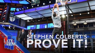 Stephen Colbert’s “Prove It!” - Can Asher Perlman Dunk A Basketball?