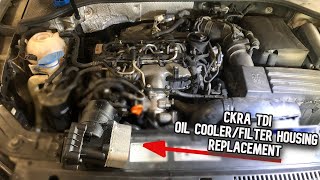 VW Passat TDI CKRA Oil filter/cooler housing replacement