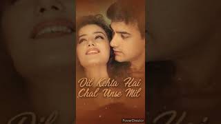 Dil kehta hai Chal unse mil # Alka Yagnik and Kumar sanu # Akele hum Akele Tum movie 😇💐