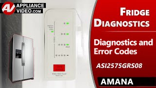 Amana Refrigerator ,Diagnostic Mode, Error Fault Codes & Troubleshooting by Factory Technician