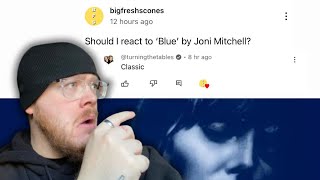 Listening to JONI MITCHELL for the FIRST TIME (BLUE ALBUM REACTION)