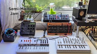 DAWless Synthesizer Jam -  2021-08-16 - Semimodular #semimodular #synthesizer #behringer #arturia