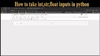 How to take inputs ,specific int,float and string in python | Python Tutorial