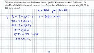 Lineaarvõrratuse lahendamine II osa