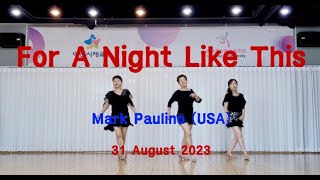 For A Night Like This Linedance demo Improver @ARADONG linedance