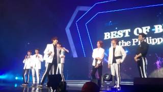 [FANCAM] 150412- Super Junior saw KiBum's banner - Best of Best in the Philippines