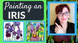 How to Paint an Iris Flower in Watercolor