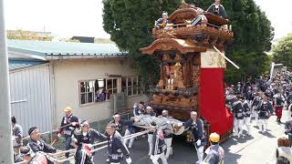 常滑祭・常滑地区祭礼2018 日　P1040206　北条・神明車　常石神社発